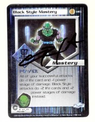 V1325: Black Stye Mastery: 145: Unlimited: MP: Trunks Saga: Foil: Signed/Autographed: Christopher Sabat: Black